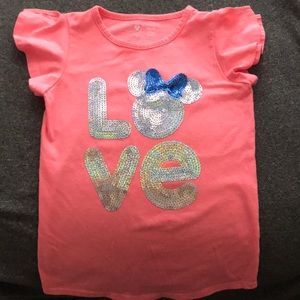 Jumping Beans Disney Neon Pink top,
